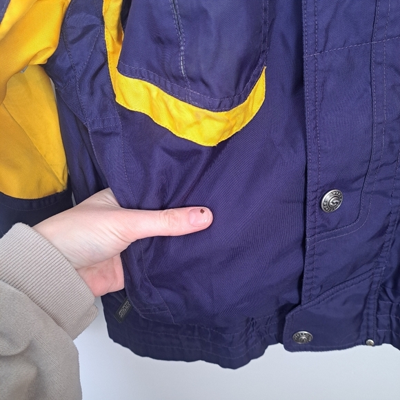 Spyder Blue Yellow Boys Ski Snowboarding Outdoor Winter Coat Size 18/20 - Picture 3 of 10